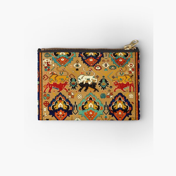 Item preview, Safavid Antique Persian Animal Rug Print designed and sold by Vicky Brago-Mitchell®.