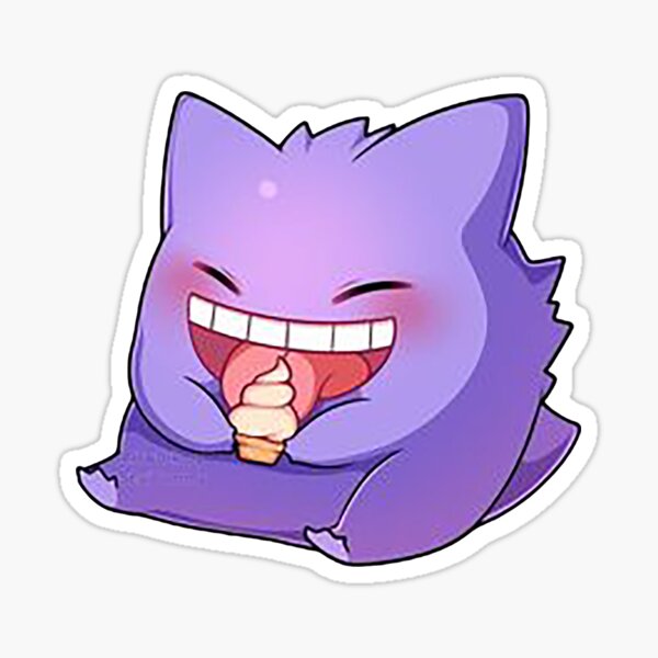 Shiny Gigantamax Gengar Sticker (clear background)