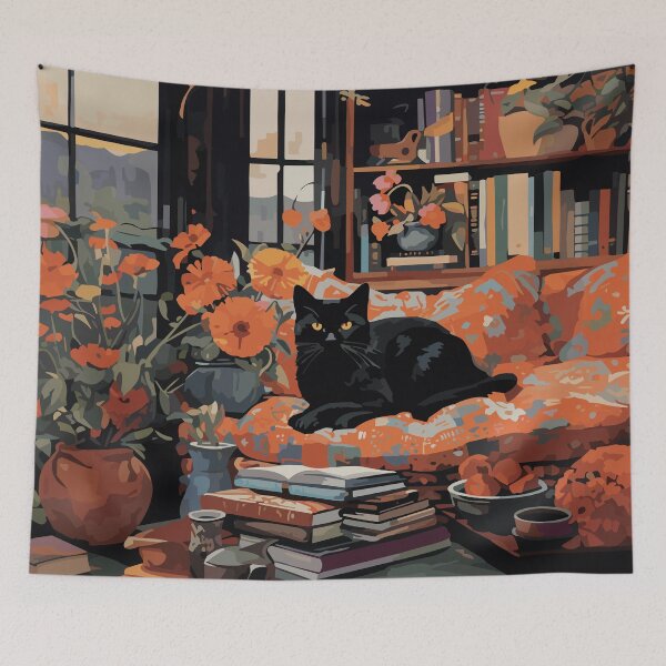 Item preview, Black Cat Feline Serenity designed and sold by meggydesigns.