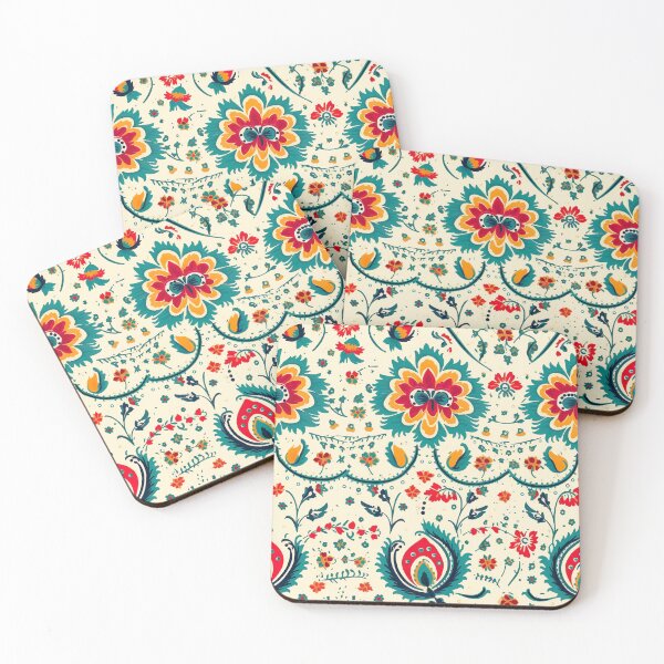 Item preview, Modern floral design inspired by Bollywood and Rococo style designed and sold by Pflugart.
