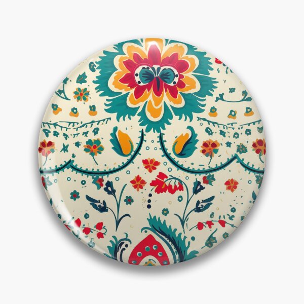 Item preview, Modern floral design inspired by Bollywood and Rococo style designed and sold by Pflugart.