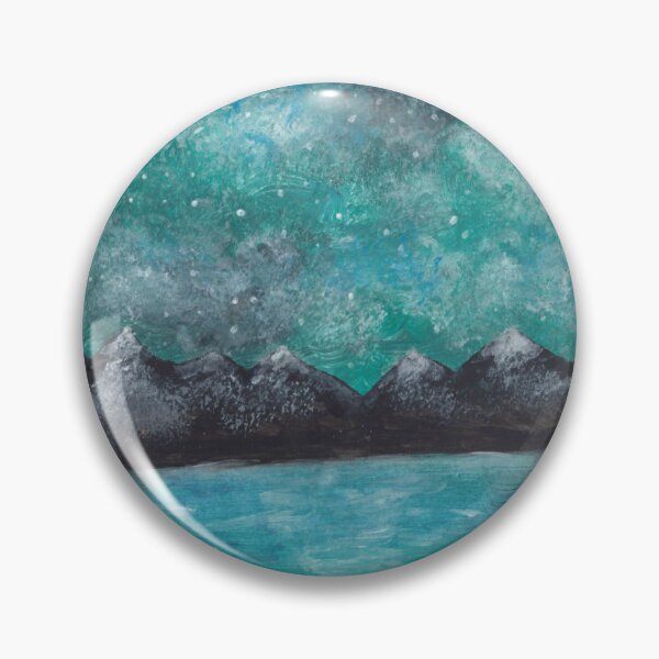 Item preview, Northern Lights in Norway, Acrylic Painting designed and sold by Lunardreams54.