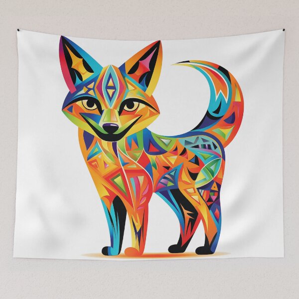 Item preview, Fox full of colors designed and sold by Art91design.