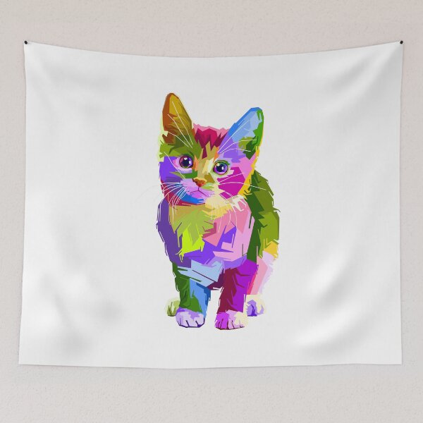 Item preview, Multicolored Cute Cat designed and sold by zangess1.