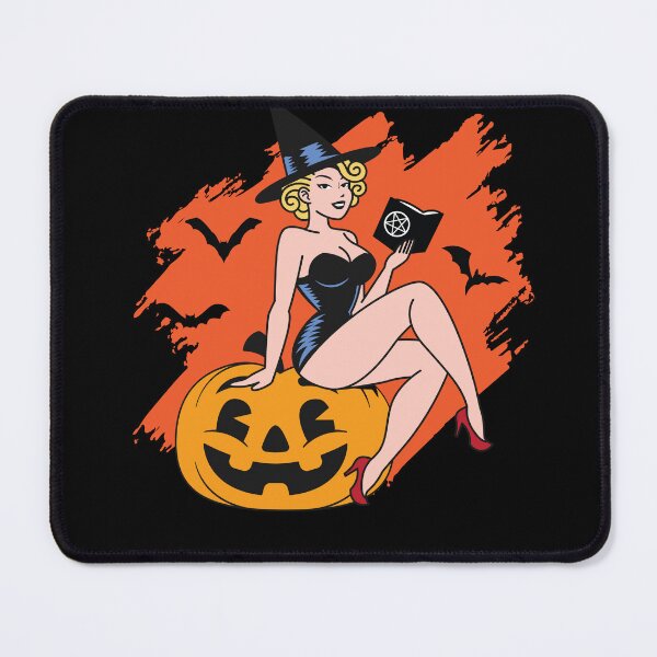 Item preview, Pin Up Witch Retro Vintage Halloween designed and sold by MooonTees.