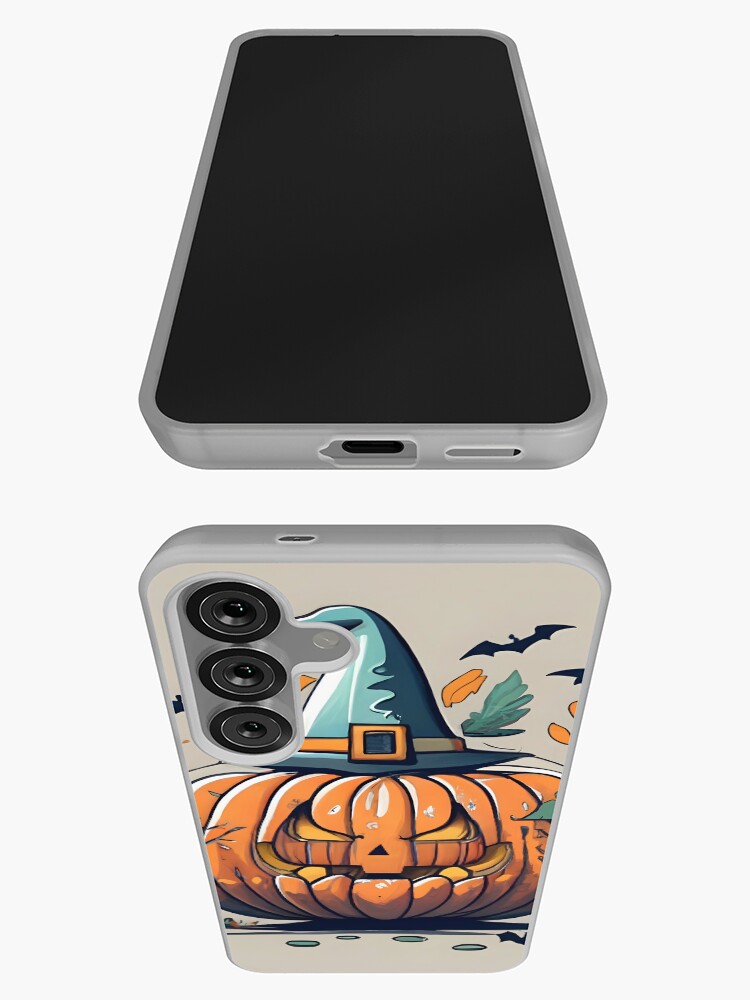 Thumbnail 3 of 4, Samsung Galaxy Phone Case, Halloween Pumpkin Drawing designed and sold by Patricks-Art.