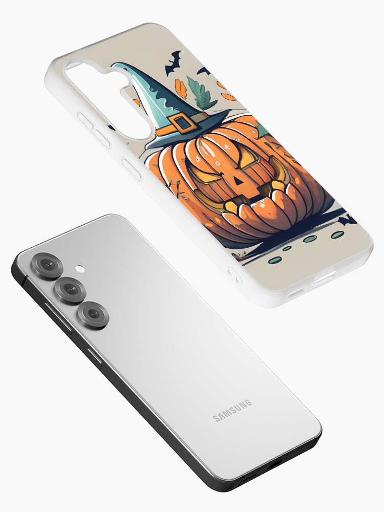 Thumbnail 2 of 4, Samsung Galaxy Phone Case, Halloween Pumpkin Drawing designed and sold by Patricks-Art.