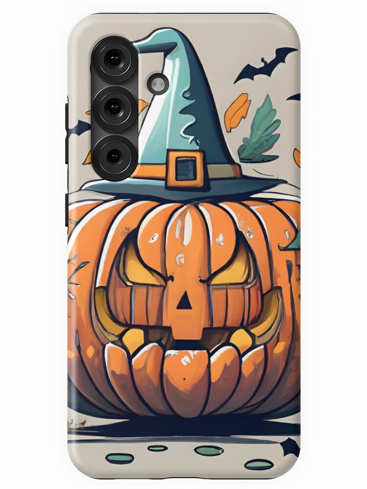 Thumbnail 1 of 4, Samsung Galaxy Phone Case, Halloween Pumpkin Drawing designed and sold by Patricks-Art.