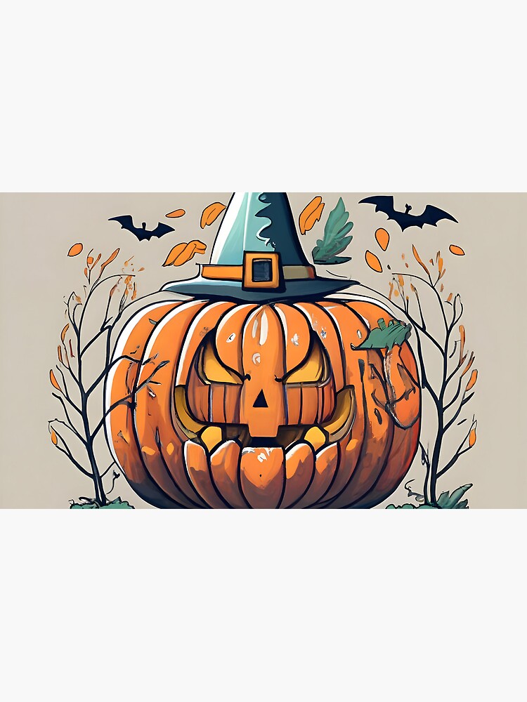 Thumbnail 6 of 6, Coffee Mug, Halloween Pumpkin Drawing designed and sold by Patricks-Art.