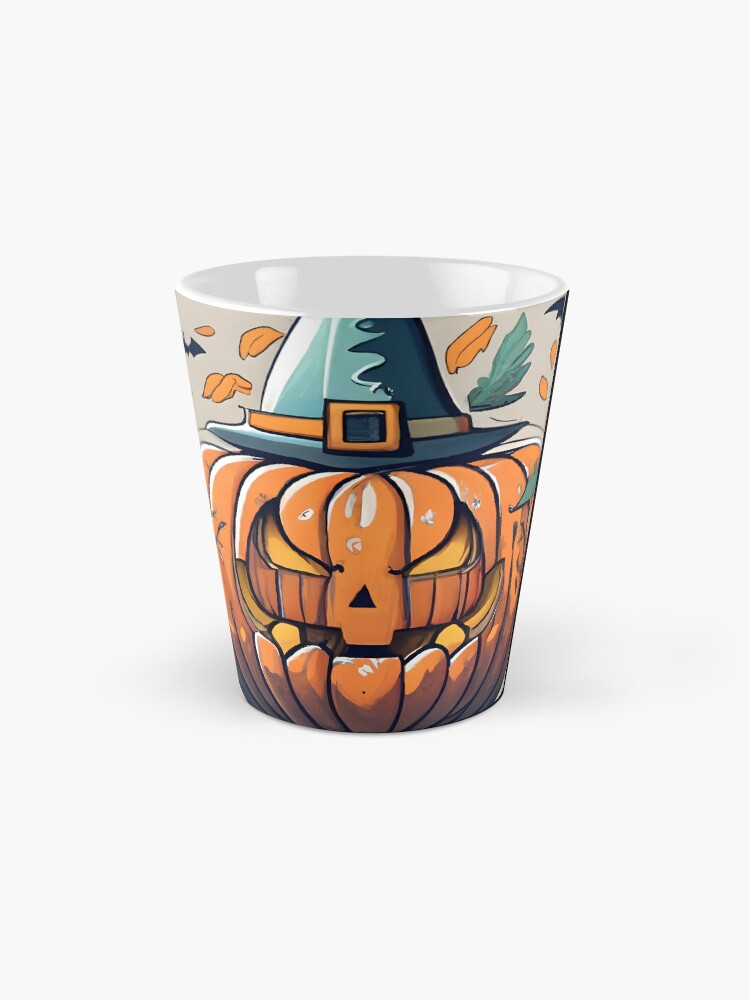 Thumbnail 2 of 4, Coffee Mug, Halloween Pumpkin Drawing designed and sold by Patricks-Art.