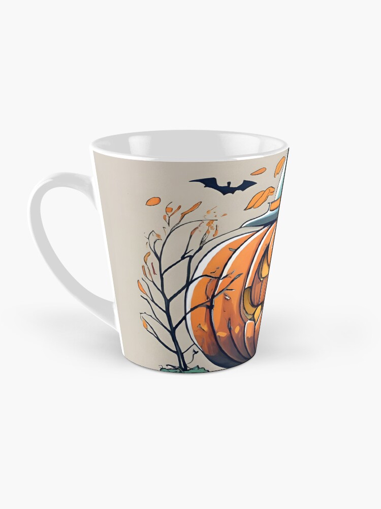 Thumbnail 3 of 4, Coffee Mug, Halloween Pumpkin Drawing designed and sold by Patricks-Art.