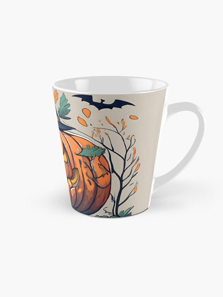 Thumbnail 1 of 4, Coffee Mug, Halloween Pumpkin Drawing designed and sold by Patricks-Art.