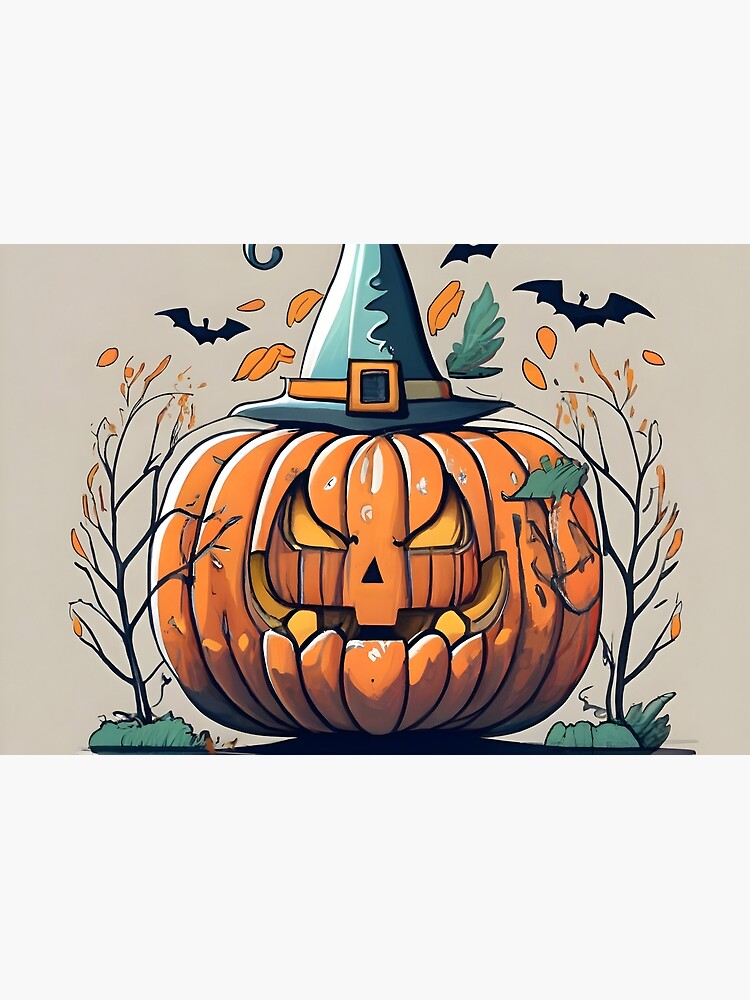 Thumbnail 3 of 3, Journal, Halloween Pumpkin Drawing designed and sold by Patricks-Art.