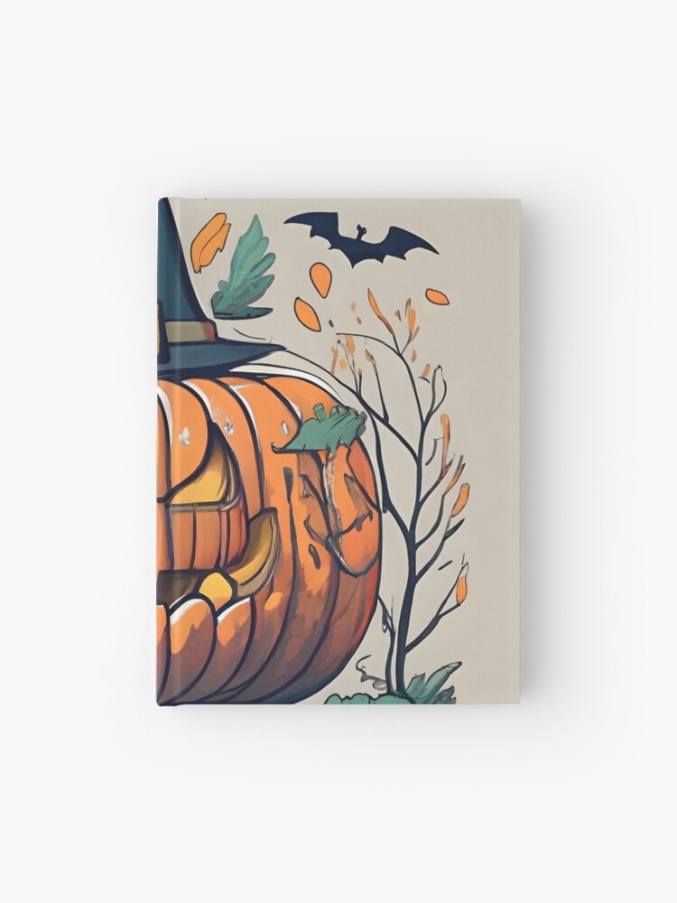 Thumbnail 1 of 3, Journal, Halloween Pumpkin Drawing designed and sold by Patricks-Art.