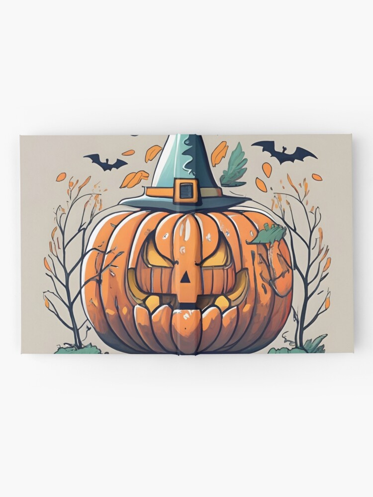 Thumbnail 2 of 3, Journal, Halloween Pumpkin Drawing designed and sold by Patricks-Art.