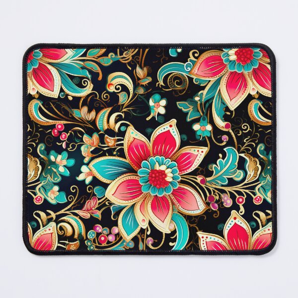 Item preview, Modern floral design inspired by Bollywood and Rococo style designed and sold by Pflugart.