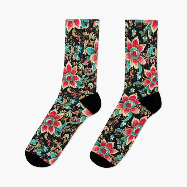 Item preview, Modern floral design inspired by Bollywood and Rococo style designed and sold by Pflugart.
