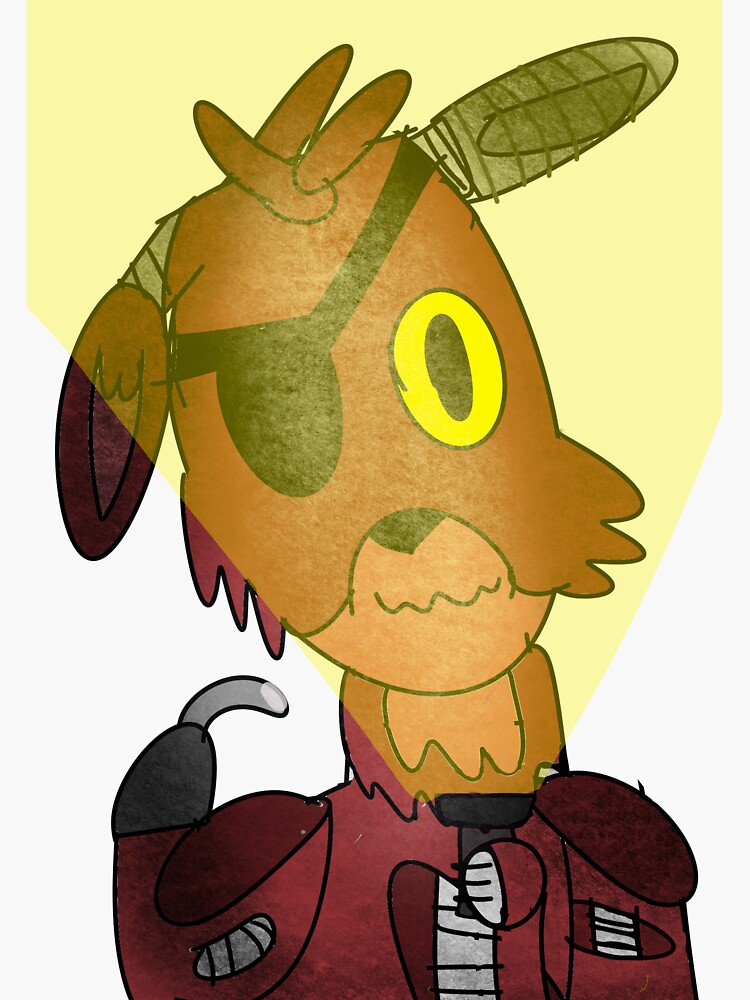 Withered Foxy Sticker for Sale by PrinceOfLonely