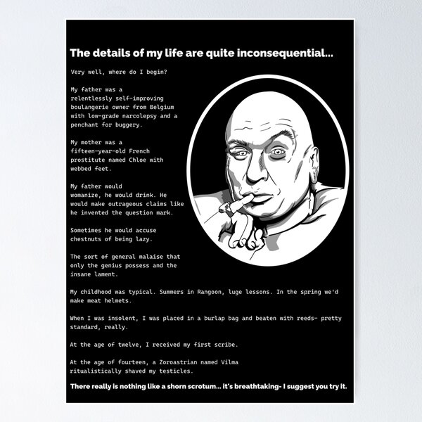Item preview, Dr Evil's Early Life Story designed and sold by McPod.
