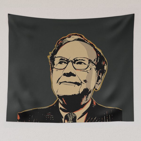 Item preview, Warren Buffett Pop Art Quote Portrait designed and sold by BONBcreative.