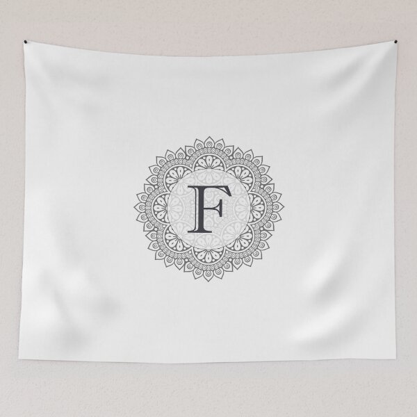 Item preview, Monogram F Ornate Circle Design designed and sold by simplymonogram.