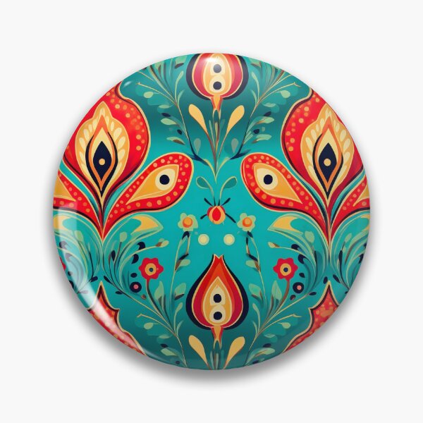 Item preview, Modern floral design inspired by Bollywood and Rococo style designed and sold by Pflugart.