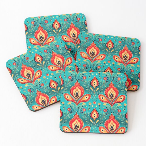 Item preview, Modern floral design inspired by Bollywood and Rococo style designed and sold by Pflugart.
