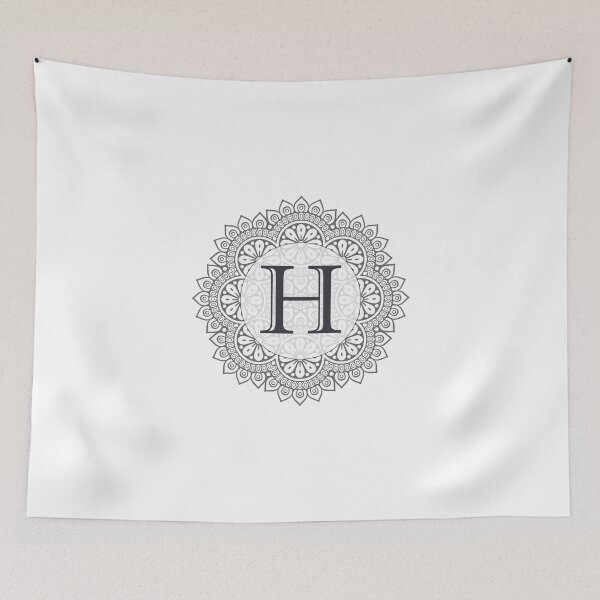 Item preview, Monogram H Ornate Circle Design designed and sold by simplymonogram.