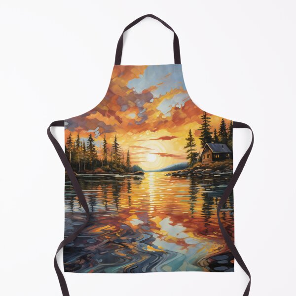 Item preview, Sunset Over Lake 2 designed and sold by Red Witch Art.