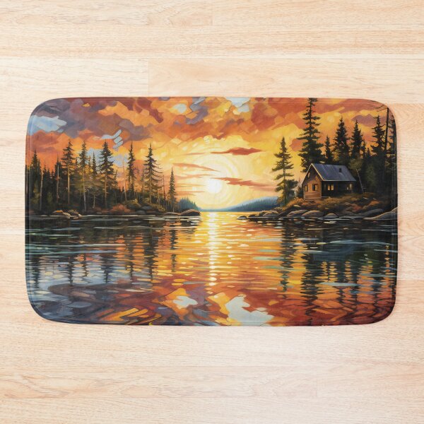 Item preview, Sunset Over Lake 2 designed and sold by Red Witch Art.