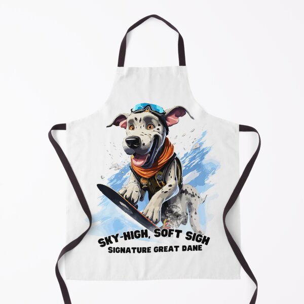 Item preview, Great Dane's Skiing Elegance: Winter Peak Grace Tee designed and sold by Moisky Art.