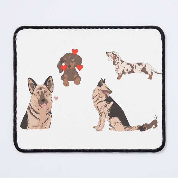 Item preview, dachshund and german shephard designed and sold by Itsdomd.