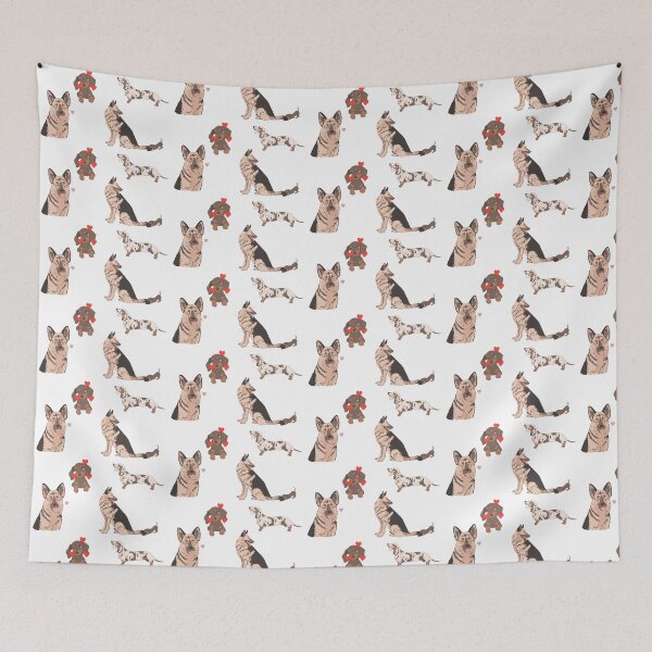 Item preview, dachshund and german shephard designed and sold by Itsdomd.