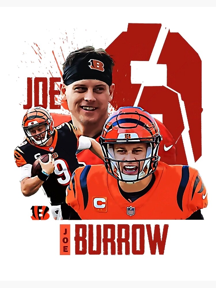 Joe Burrow art photo Cincy 8x10 11x14 Photo Signed Reprint Bengals chase