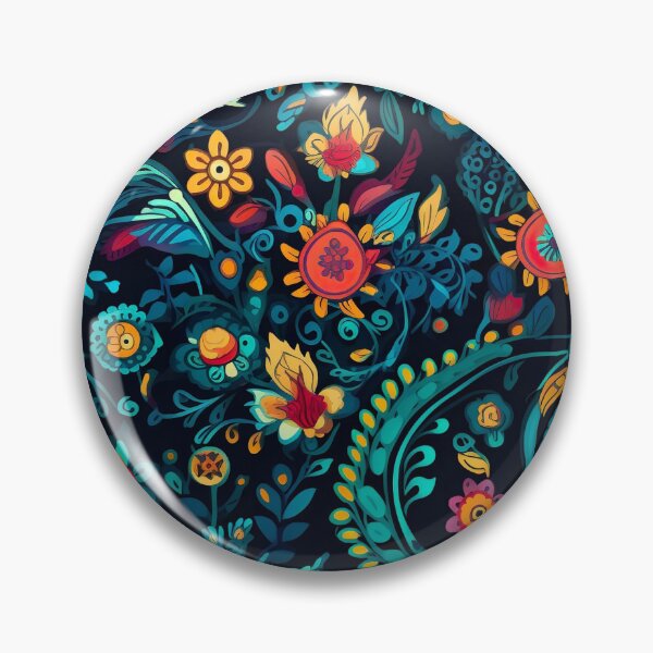 Item preview, Modern floral design inspired by Bollywood and Rococo style designed and sold by Pflugart.