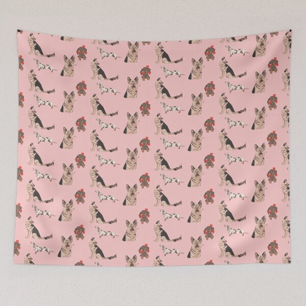 Item preview, Copy of dachshund and german shephard pink designed and sold by Itsdomd.