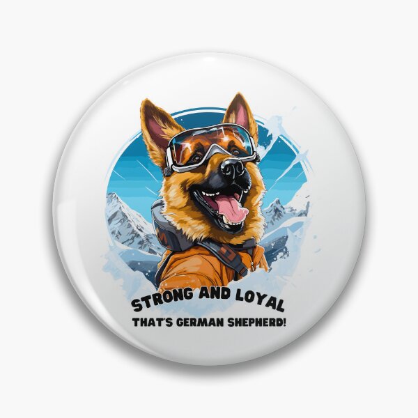 Item preview, German Shepherd's Mountain Guard: Alpine Ski Tee designed and sold by Moisky Art.