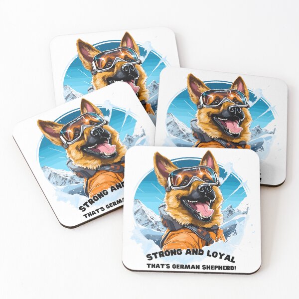 Item preview, German Shepherd's Mountain Guard: Alpine Ski Tee designed and sold by Moisky Art.