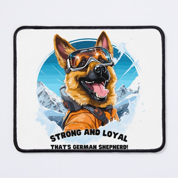 Item preview, German Shepherd's Mountain Guard: Alpine Ski Tee designed and sold by Moisky Art.