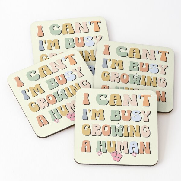 Item preview, I Can't  I'm Busy Growing a Human Baby Steps designed and sold by fatydesignspace.