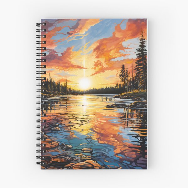 Item preview, Sunset Over Lake 3 designed and sold by Red Witch Art.
