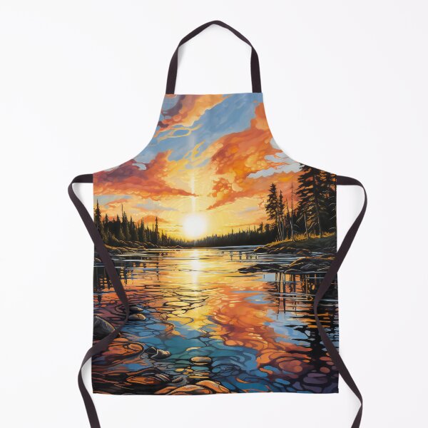 Item preview, Sunset Over Lake 3 designed and sold by Red Witch Art.