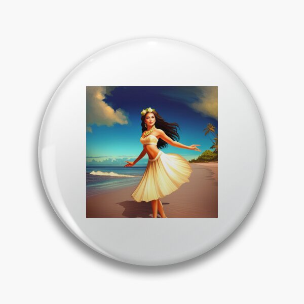 Artikelvorschau, Aufkleber Hawaii Hula Girl Dance Beach Sonnenuntergang entworfen und verkauft von 4Rich.