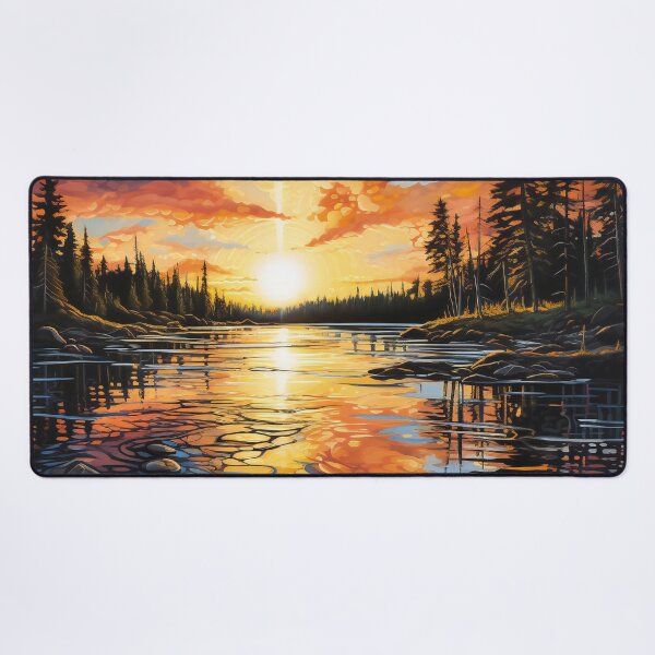 Item preview, Sunset Over Lake 3 designed and sold by Red Witch Art.