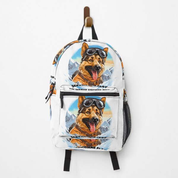 Item preview, Alpine Ally: German Shepherd Ski Patrol Tee designed and sold by Moisky Art.