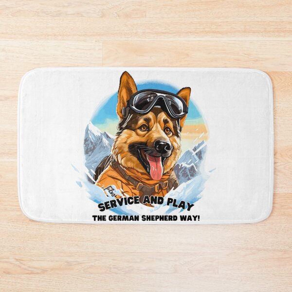 Item preview, Alpine Ally: German Shepherd Ski Patrol Tee designed and sold by Moisky Art.