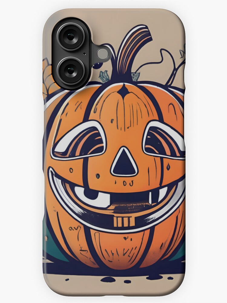 Thumbnail 1 of 4, iPhone Case, Halloween Pumpkin Drawing designed and sold by Patricks-Art.