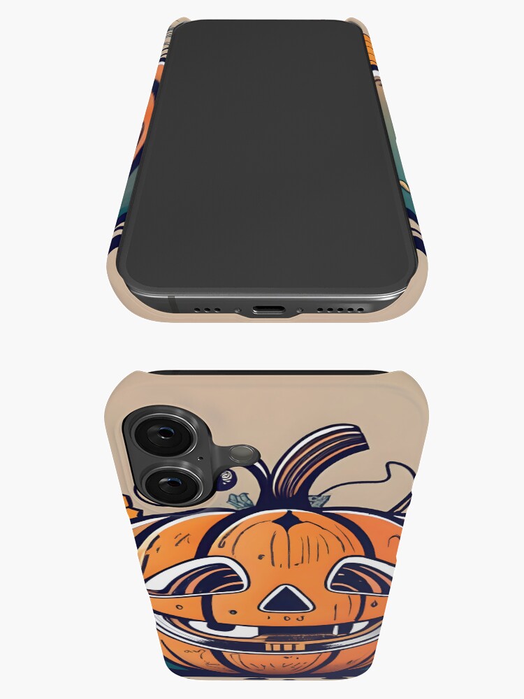 Thumbnail 3 of 4, iPhone Case, Halloween Pumpkin Drawing designed and sold by Patricks-Art.