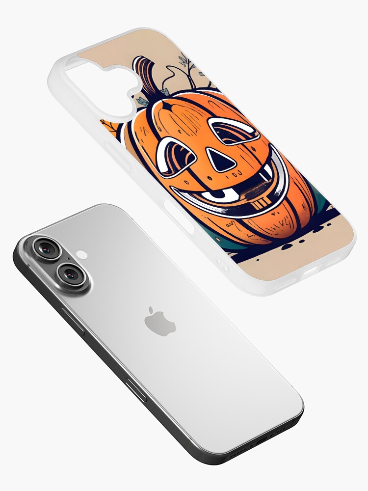 Thumbnail 2 of 5, iPhone Case, Halloween Pumpkin Drawing designed and sold by Patricks-Art.