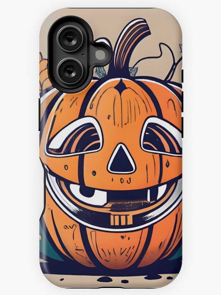 Thumbnail 1 of 4, iPhone Case, Halloween Pumpkin Drawing designed and sold by Patricks-Art.